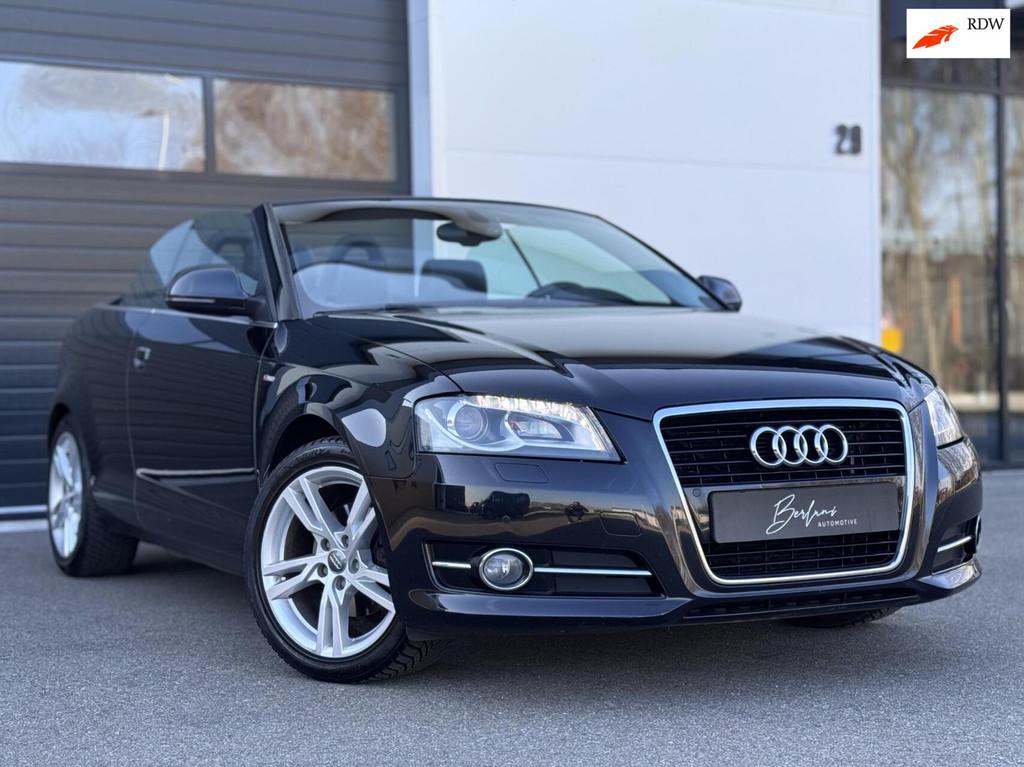 Audi A3 Cabriolet 1.8 TFSI S-line Motorrevisie gehad|Carplay, Auto's, Audi, Euro 5, Gebruikt, Zwart, 4 cilinders