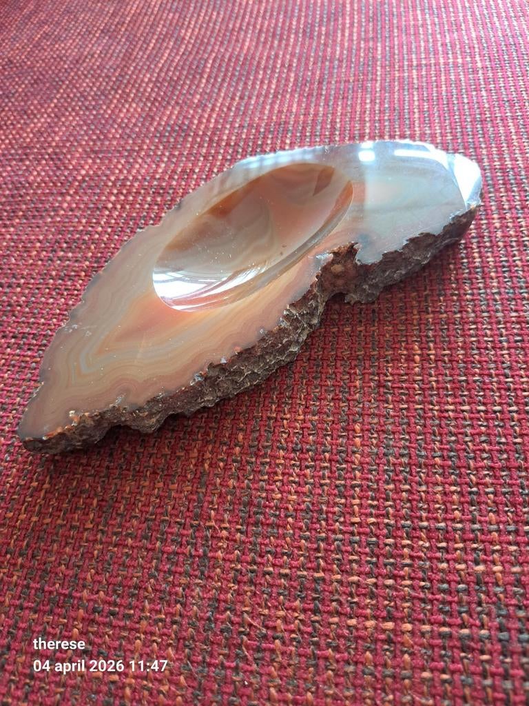 Decoratieve Agaat Schaal - Natuurlijke Schoonheid, Verzamelen, Mineralen en Fossielen, Ophalen, Mineraal