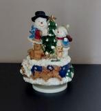 Opdraaibare Kerstcarrousel met Sneeuwpoppen, Diversen, Kerst, Ophalen, Zo goed als nieuw