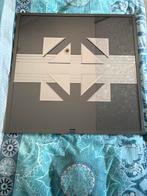 Design spiegel met uniek patroon, Vierkant, Ophalen of Verzenden, Zo goed als nieuw, 75 tot 100 cm