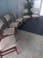 Set van 6 vintage stoelen - Erik Buch, Ophalen, Gebruikt, Overige kleuren, Stof