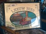 OUDE RECLAME SPIEGEL “ Leeuw Bier”, Ophalen, Gebruikt, Reclamebord, Plaat of Schild, Overige merken