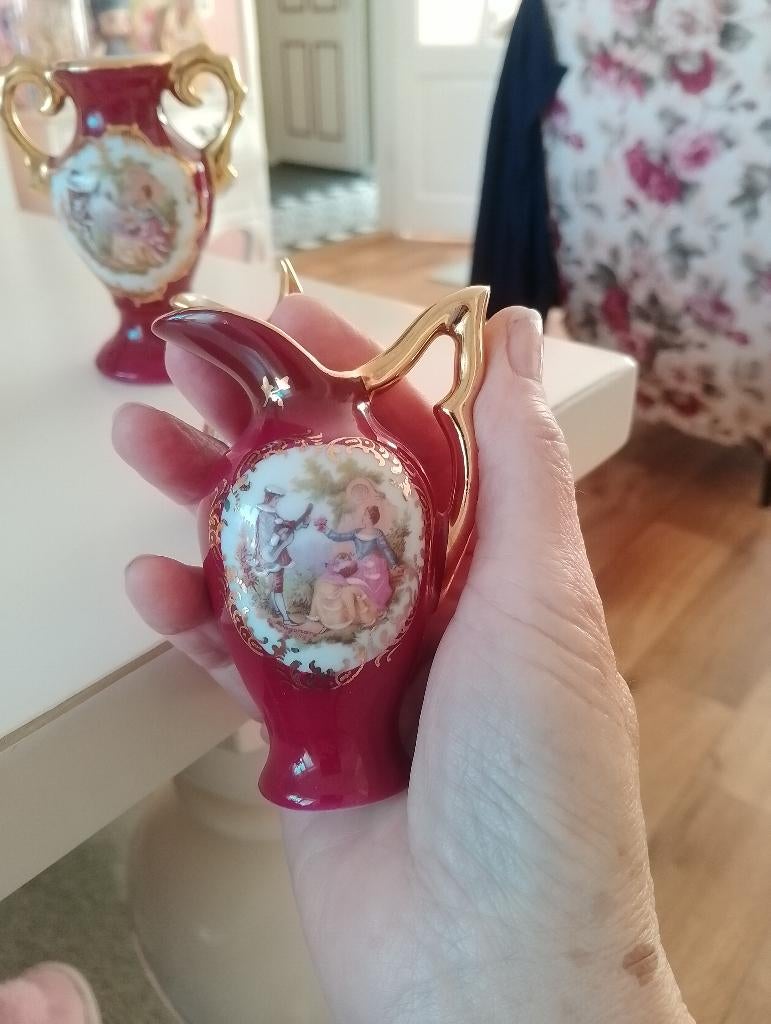 Limoges France drie vaasjes, Ophalen of Verzenden