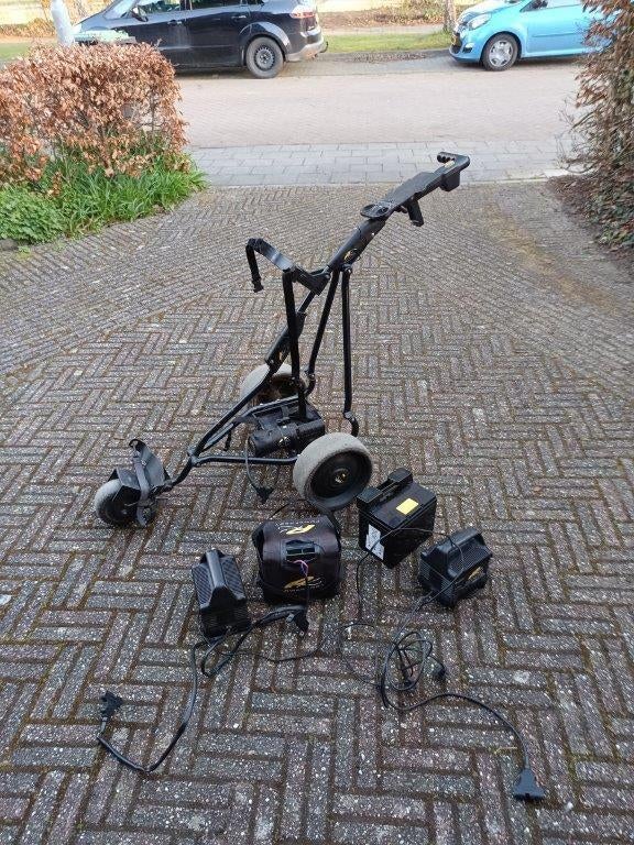 Elektrische Powakaddy golftrolley verkocht as gewone trolley, Ophalen, Gebruikt, Golfkar, Overige merken