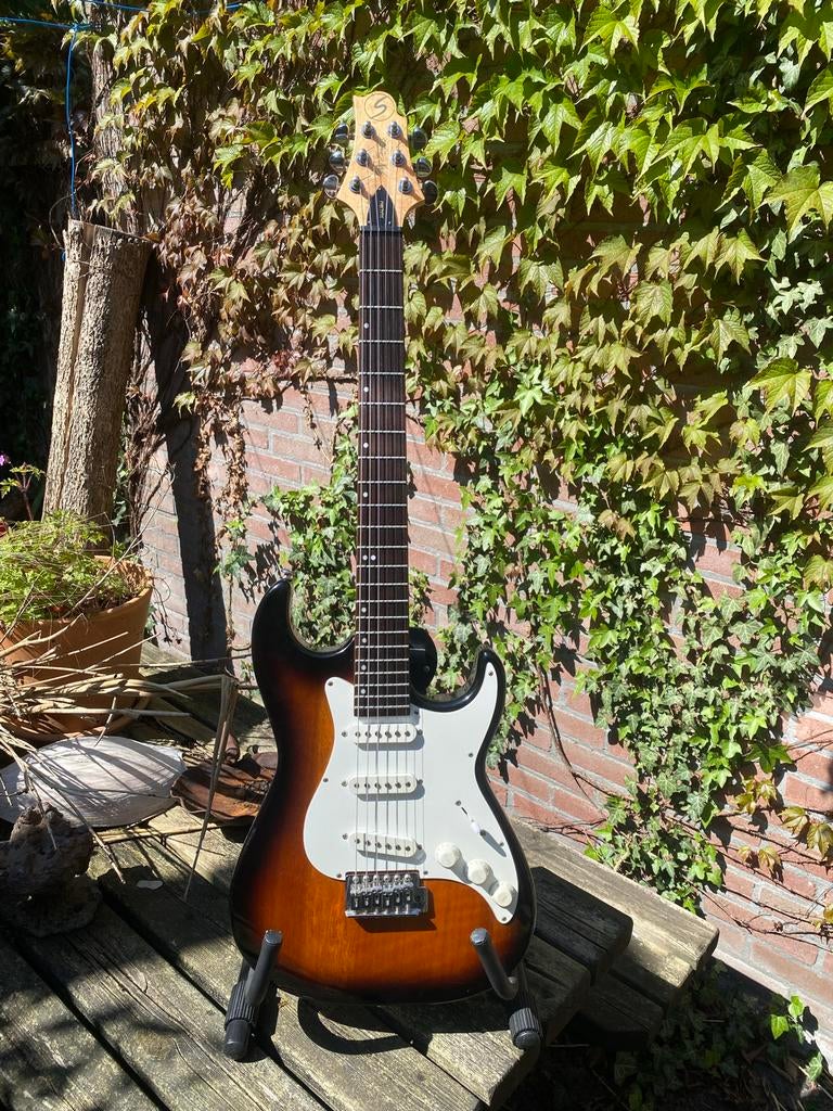 Greg Bennett Malibu MB-1/TS Elektrische Gitaar, Muziek en Instrumenten, Snaarinstrumenten | Gitaren | Elektrisch, Ophalen, Zo goed als nieuw