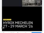 Hyrox mechelen 27 maart dames solo open, Tickets en Kaartjes, Evenementen en Festivals, Drie personen of meer