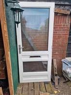 Hardhouten buitendeur 213 bij 94 cm, Ophalen of Verzenden, Gebruikt, Buitendeur, 200 tot 215 cm