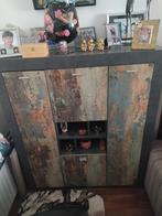 Bijzondere kast en dressoir met unieke afwerking, Huis en Inrichting, Kasten | Dressoirs, Ophalen, Gebruikt, Met deur(en), 150 tot 200 cm
