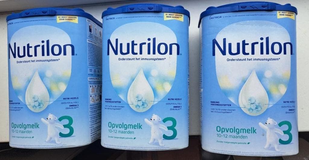 3x NUTRILON babymelk opvolgmelk 3 NIEUW, Ophalen of Verzenden, Nieuw, Overige typen