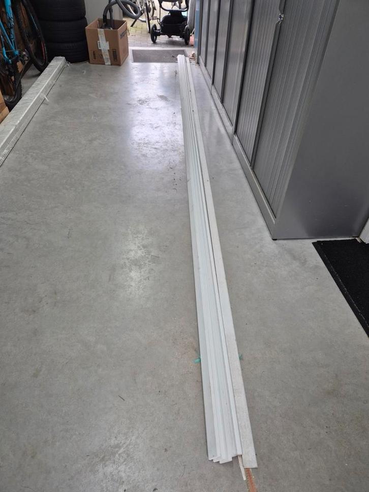 4 Meranti Afdeklat Gegrond - 490cm Lang, Doe-het-zelf en Verbouw, Hout en Planken, Nieuw, Plank, Overige houtsoorten, Minder dan 25 mm