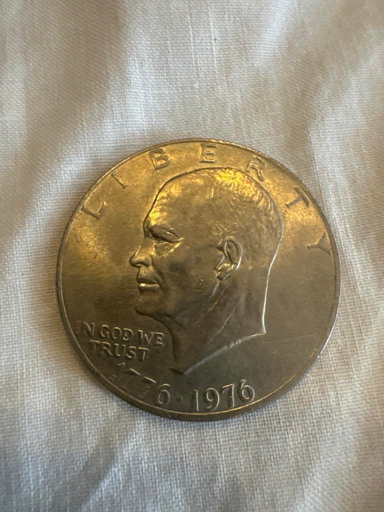 Amerikaanse One Dollar Munt 1976 - Eisenhower, Postzegels en Munten, Munten | Amerika, Ophalen of Verzenden, Noord-Amerika, Losse munt