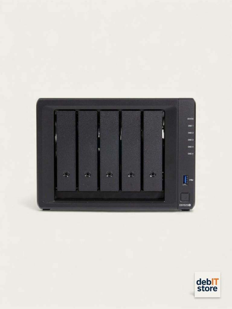 Synology DS1525+ NAS (8gb ram), Computers en Software, NAS, Synology, Info@debitstore.nl, Ophalen of Verzenden, Zo goed als nieuw