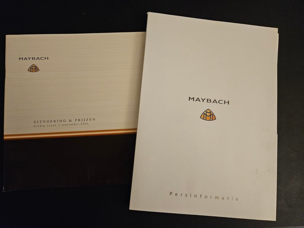 Persmap Maybach 57 & 62 2002, Ophalen of Verzenden, Zo goed als nieuw, Overige merken