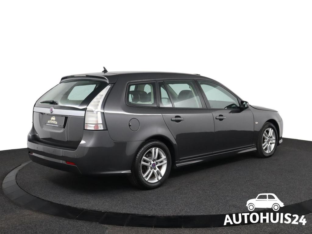 Saab 9-3 Sport Estate 1.8t Linear TX-Pack 2010 SCHUIFDAK LED, 1998 cc, 1490 kg, Gebruikt, Zwart