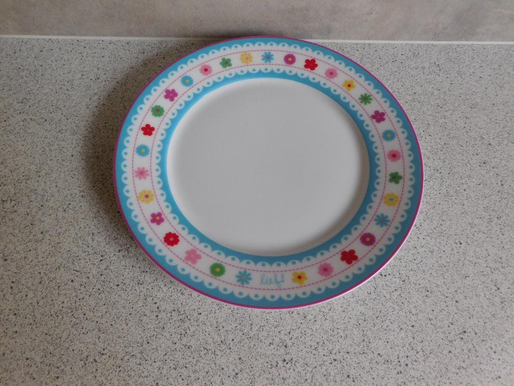 Bord 21 cm. Blauw Lief Lifestyle, Ophalen of Verzenden, Zo goed als nieuw, Bord(en), Overige stijlen