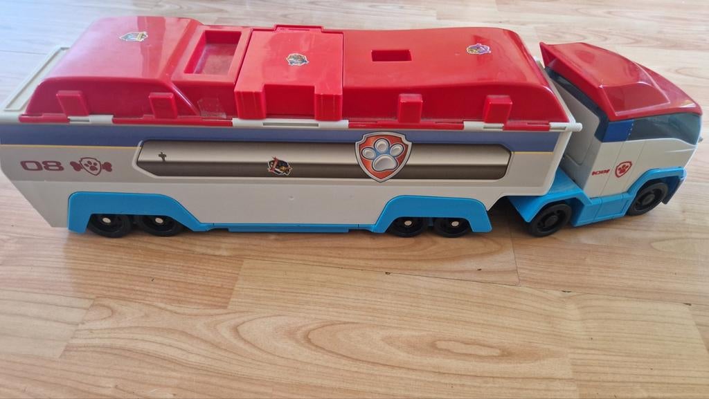 Paw Patrol camion en poppetjes, Kinderen en Baby's, Speelgoed | Actiefiguren, Ophalen of Verzenden, Zo goed als nieuw