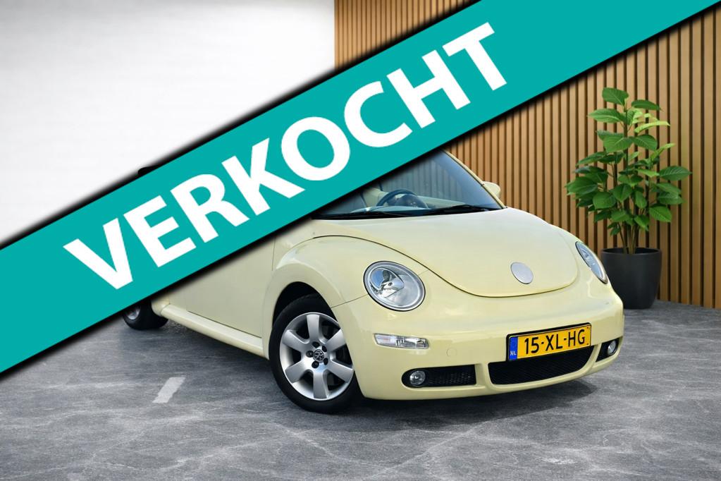Volkswagen New Beetle Cabriolet 2.0 Highline (CREME KLEUR, A, Auto's, Volkswagen, Voorwielaandrijving, 1380 kg, Gebruikt, 4 stoelen
