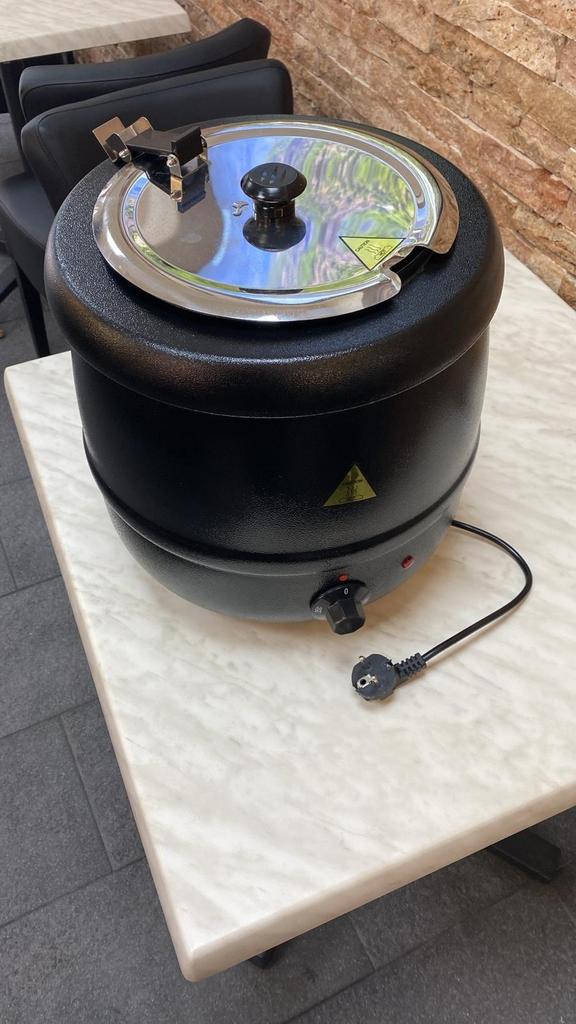 Zwarte soepketel met deksel, Ophalen, Overige typen, Nieuw, Zwart