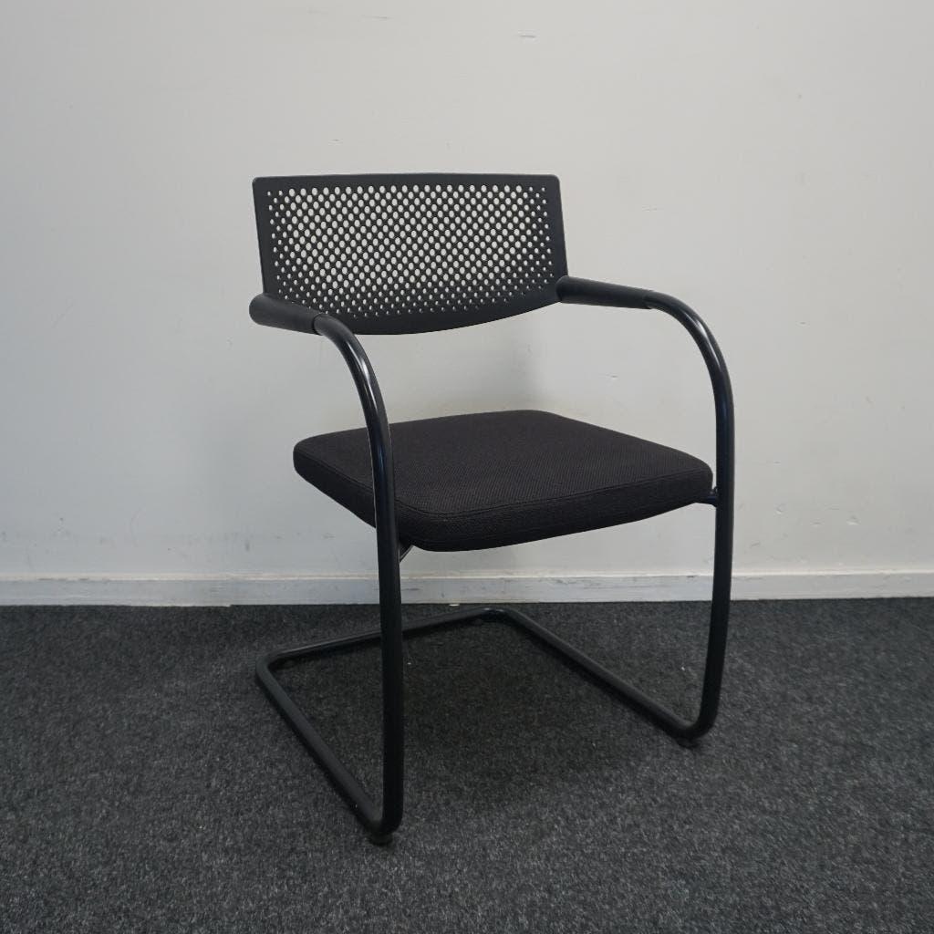 Vitra Visavis Vergaderstoel | Design Conferentiestoel | Stof, Huis en Inrichting, Stoelen, Gebruikt, -, Zwart, -
