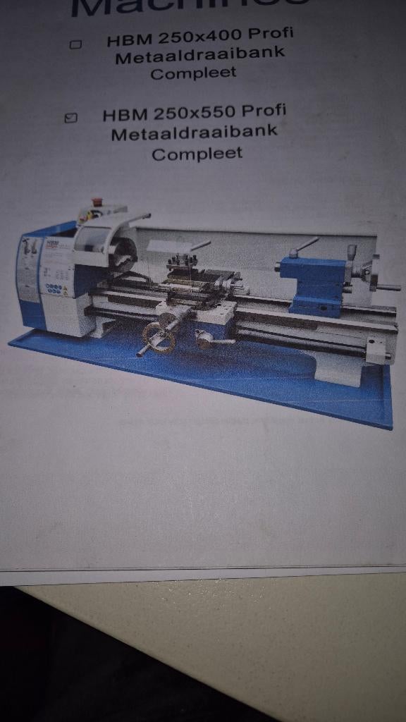 Metaal draaibank, Doe-het-zelf en Verbouw, Draaibanken, Ophalen, Gebruikt, Metaaldraaibank, 500 tot 1000 mm