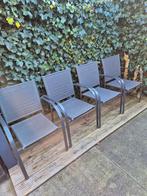 4 nette tuinstoelen in goede staat, Ophalen, Metaal