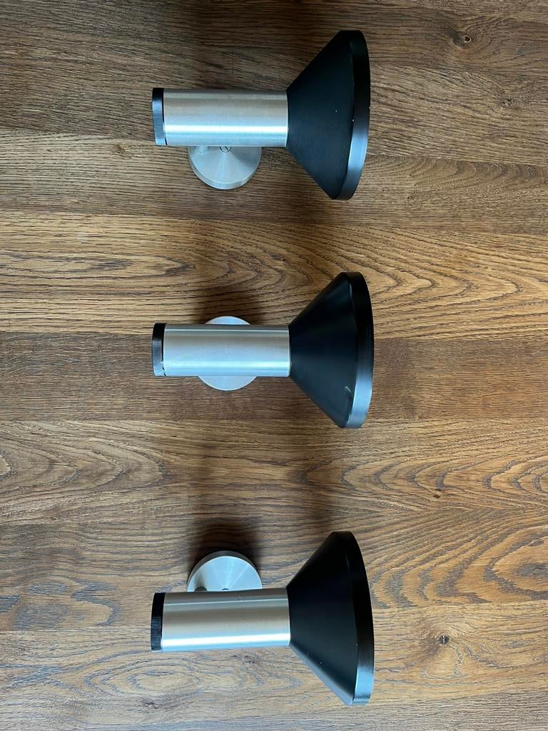 Vintage PHILIPS plafond/muur spots, Huis en Inrichting, Ophalen, Gebruikt, Metaal, Minder dan 25 cm