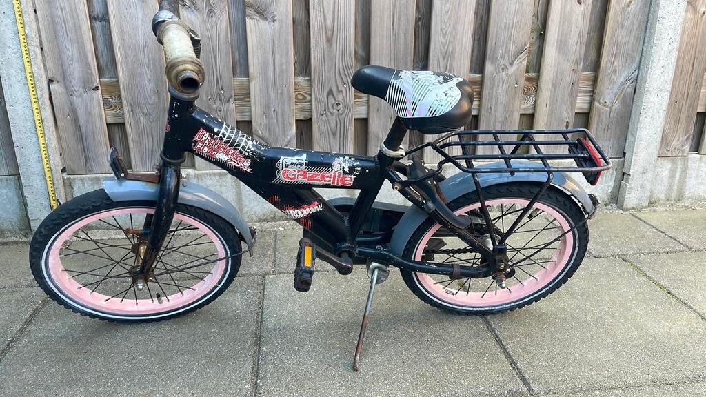 Gazelle fiets kids, Terugtraprem, Zijwieltjes, Gebruikt, Ophalen of Verzenden