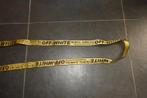 Off White lange riem geel merk print aparte gesp Nieuw, Overige kleuren, 100 cm of meer, Verzenden, Nieuw
