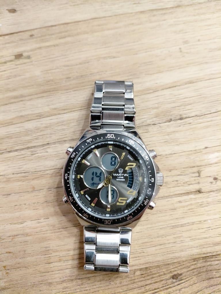 Martyn Line Herenhorloge - Zo goed als nieuw, Verzenden, Zo goed als nieuw, Staal, Overige merken