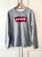 Levi's heren sweater grijs met rood logo - Maat S, Ophalen of Verzenden, Zo goed als nieuw, Maat 46 (S) of kleiner, Grijs