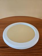 Vintage Spiegel Tiger, beige kunststof rand, Ø 40 cm, Ophalen of Verzenden