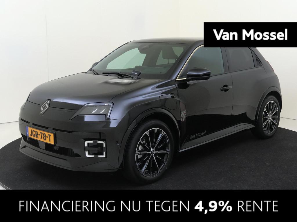 Renault 5 comfort range iconic cinq 52 kWh Pack Harman Kardo, Auto's, Renault, Stof, Zwart, Origineel Nederlands, 500 kg
