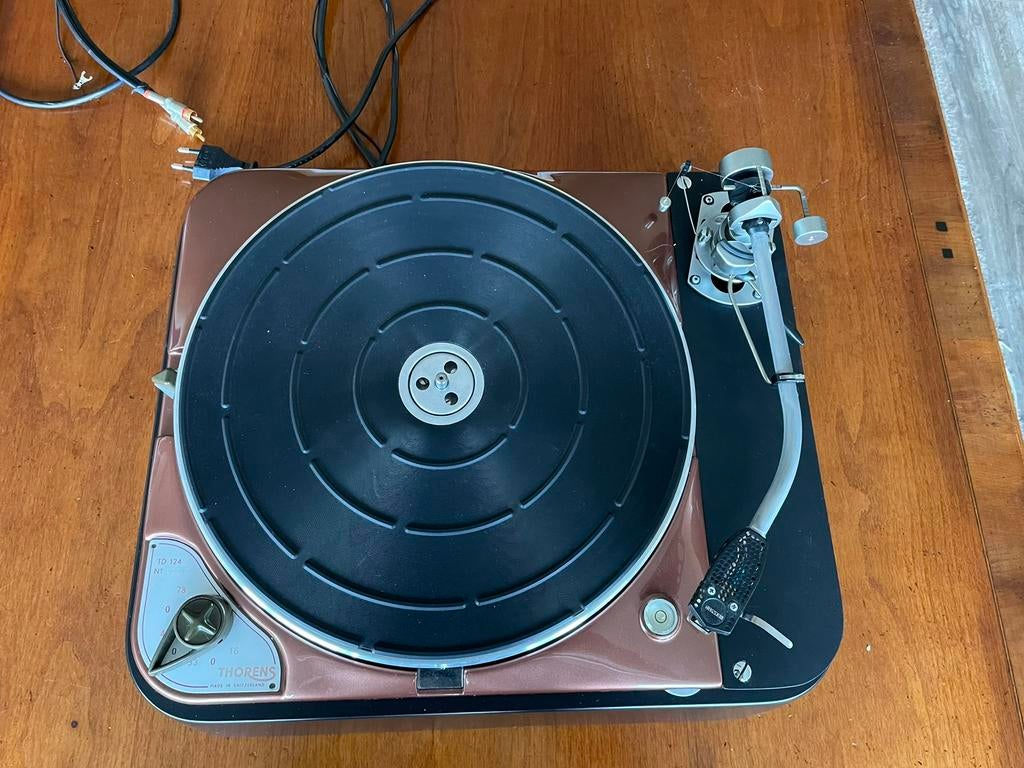 Thorens td 124 volledig gerestaureerd, Ophalen, Zo goed als nieuw, Thorens