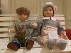 Kathe Kruse Leo 34 cm.1998  Nella 40 cm. 1999 Guckskind., Verzamelen, Ophalen of Verzenden, Zo goed als nieuw, Pop