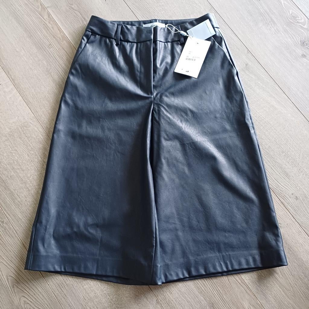 Minus broekrok leerlook mt 36., Kleding | Dames, Ophalen of Verzenden, Nieuw, Maat 36 (S), Onder de knie
