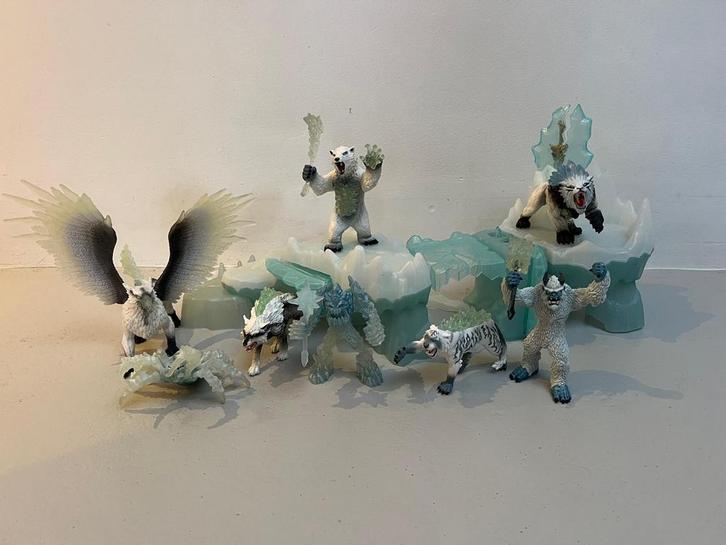 Schleich Eldrador Ice Creatures Set - IJswereld Figuren, Kinderen en Baby's, Speelgoed | Actiefiguren, Zo goed als nieuw, Ophalen of Verzenden