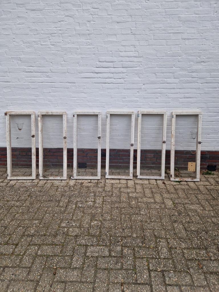 6 Volière deuren, Dieren en Toebehoren, Vogels | Hokken en Kooien, Ophalen of Verzenden, Aluminium, Volière