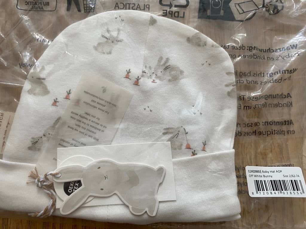 Little Dutch Baby Muts Konijn - Maat 62-74 - Nieuw!, Ophalen of Verzenden, Nieuw, Jongetje of Meisje