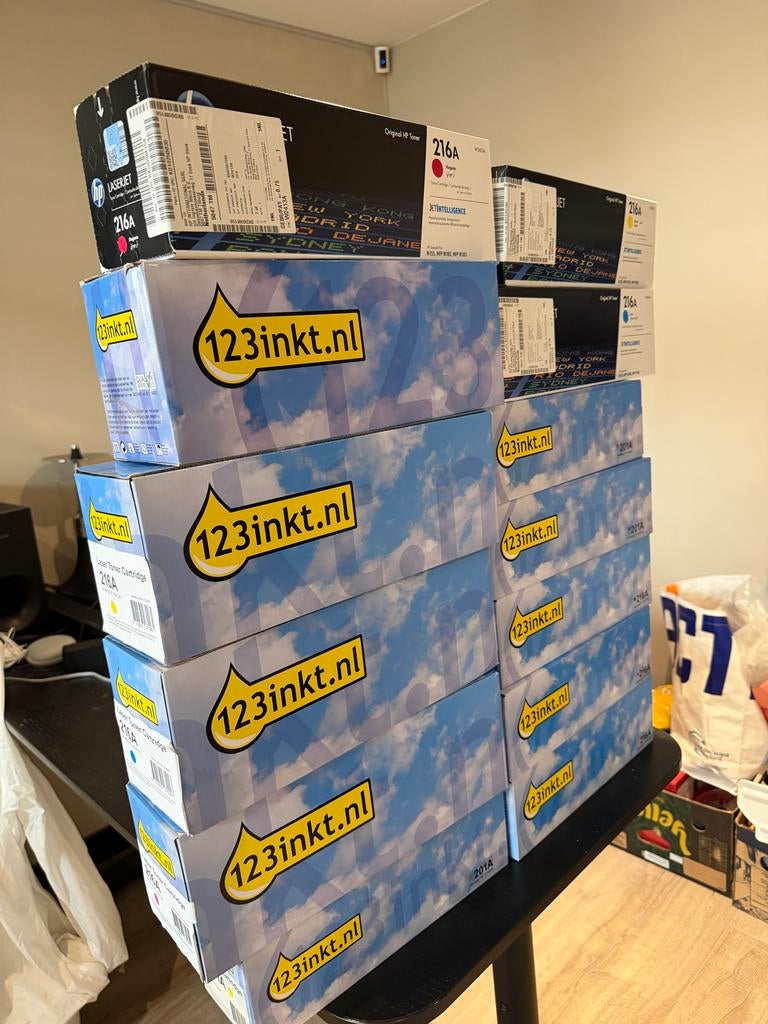 Partij en HP tonercartridges (216A en 201A), Ophalen of Verzenden, Nieuw in verpakking, Overige typen