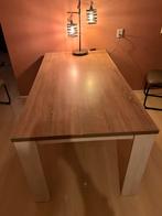 Hele mooie eettafel/tafel eiken wit truffel 180 cm Cardiff, Ophalen, Gebruikt, 50 tot 100 cm, 150 tot 200 cm