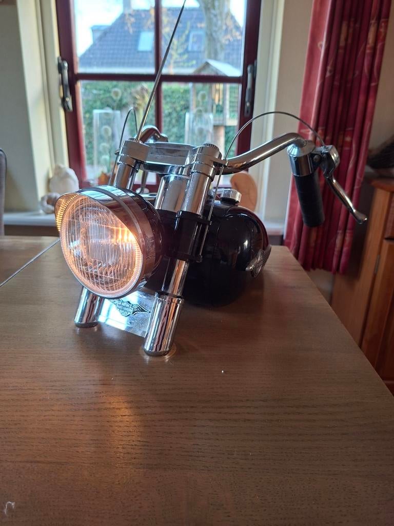 Vintage Harley Davidson Tank radio, Ophalen of Verzenden, Zo goed als nieuw, Radio