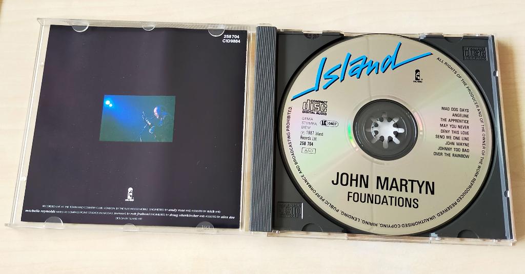 John Martyn - Foundations CD 1987, Ophalen of Verzenden, Zo goed als nieuw, Poprock