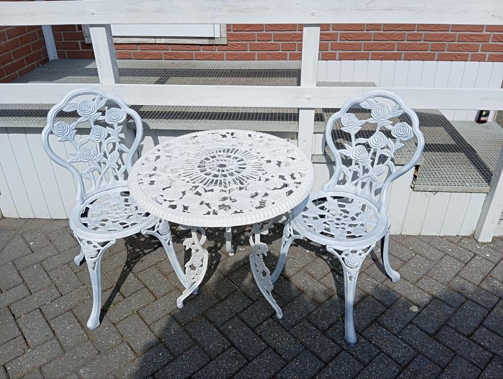 Bistro set, Ophalen of Verzenden, Overige materialen, 2 zitplaatsen