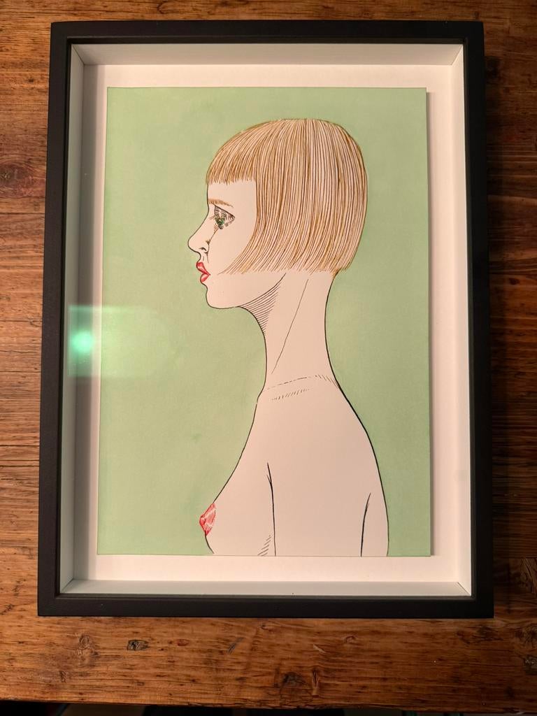 Ed Templeton - originele ingelijste tekening, Ophalen