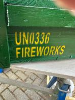 Twee Militante houten kist - UN0336 FIREWORKS ARTILLERY, Ophalen, Overige soorten, Overige gebieden, Kist of Geocache