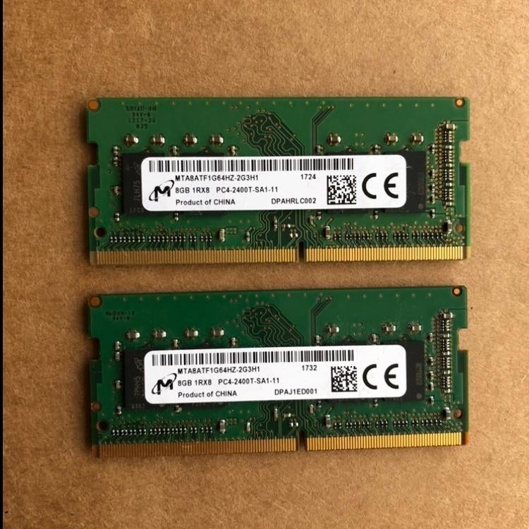 Micron 16GB (2x8GB) DDR4 SODIMM Laptop RAM 2400MHz, Computers en Software, RAM geheugen, Gebruikt, DDR4, Ophalen of Verzenden