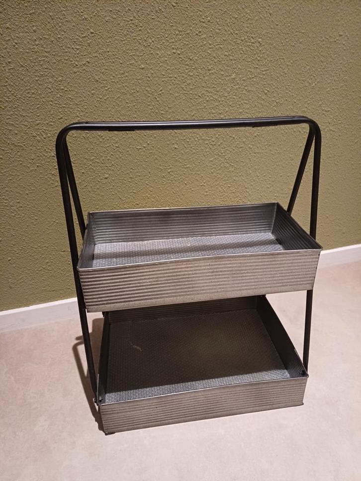 Etagere zink, Huis en Inrichting, Woonaccessoires | Etagères, Zo goed als nieuw, Ophalen of Verzenden