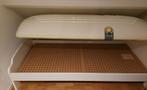 eenpersoonsbed + zonnebank alisun, Huis en Inrichting, Slaapkamer | Bedden, Ophalen, Gebruikt, 90 cm, Eenpersoons