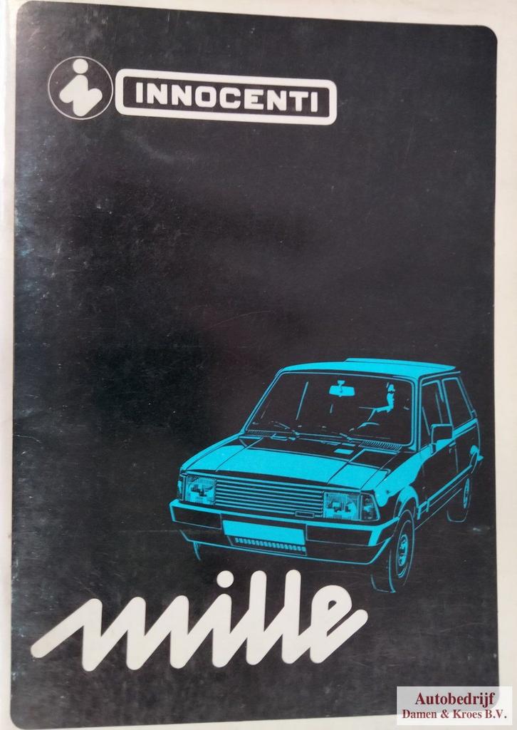 Handboek Innocenti  instructieboekje, Auto diversen, Handleidingen en Instructieboekjes, Ophalen of Verzenden