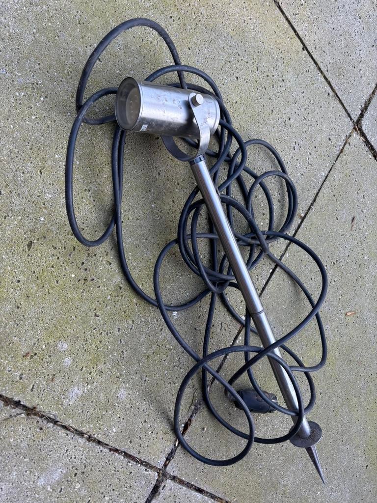 Grondspot, Tuin en Terras, Buitenverlichting, Gebruikt, Minder dan 50 watt, Ophalen of Verzenden, Netvoeding